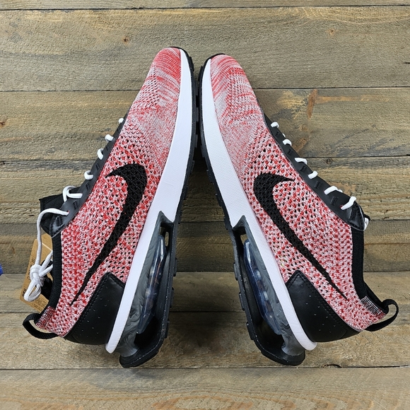 Nike Air Max Flyknit Racer Men's Shoes University Red/Black - Picture 8 of 10